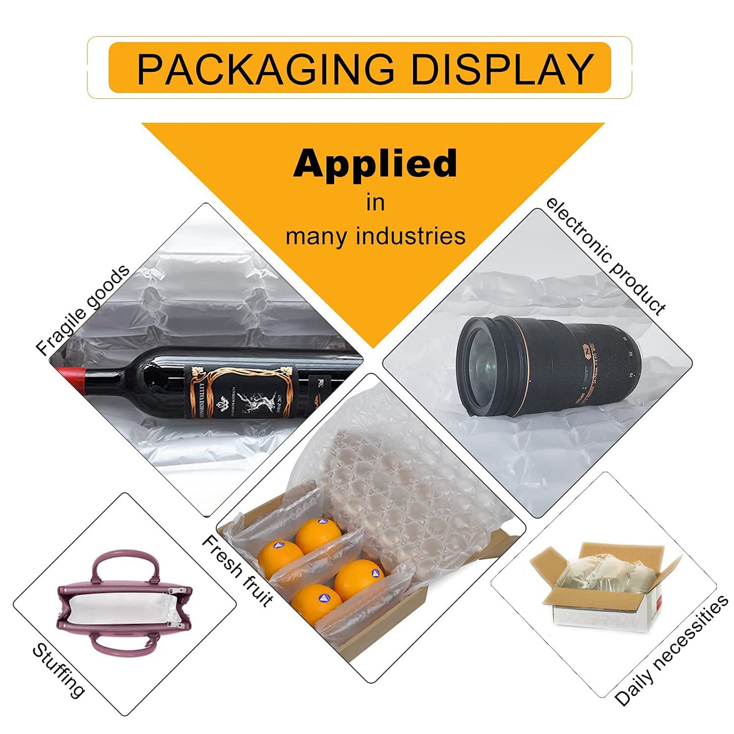Air Cushion Machine - JZBRAIN YE300 Air Pillow Machine 110V Air Pillow Maker Business Inflatable Air Packaging System with Sealing Speed 7.2-9.8FT/min for Shipping + 100m Free Test Film (Grey)