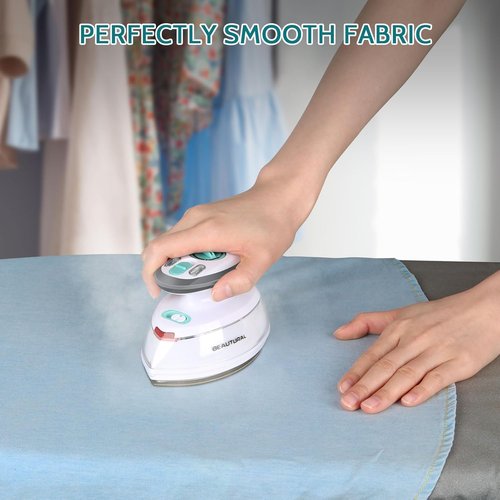 Beautural Mini Travel Steam Iron - Dual Voltage, Non-Stick Soleplate, Perfect for Sewing & Quilting