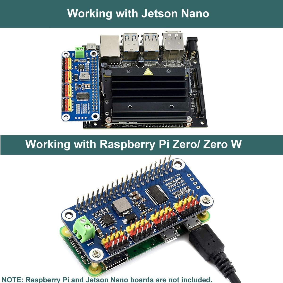 MakerFocus 16 12 I2C 5 4 3B+ 3B PWM Servo Motor Driver IIC Module Channel PWM Outputs Bit Resolution Compatible