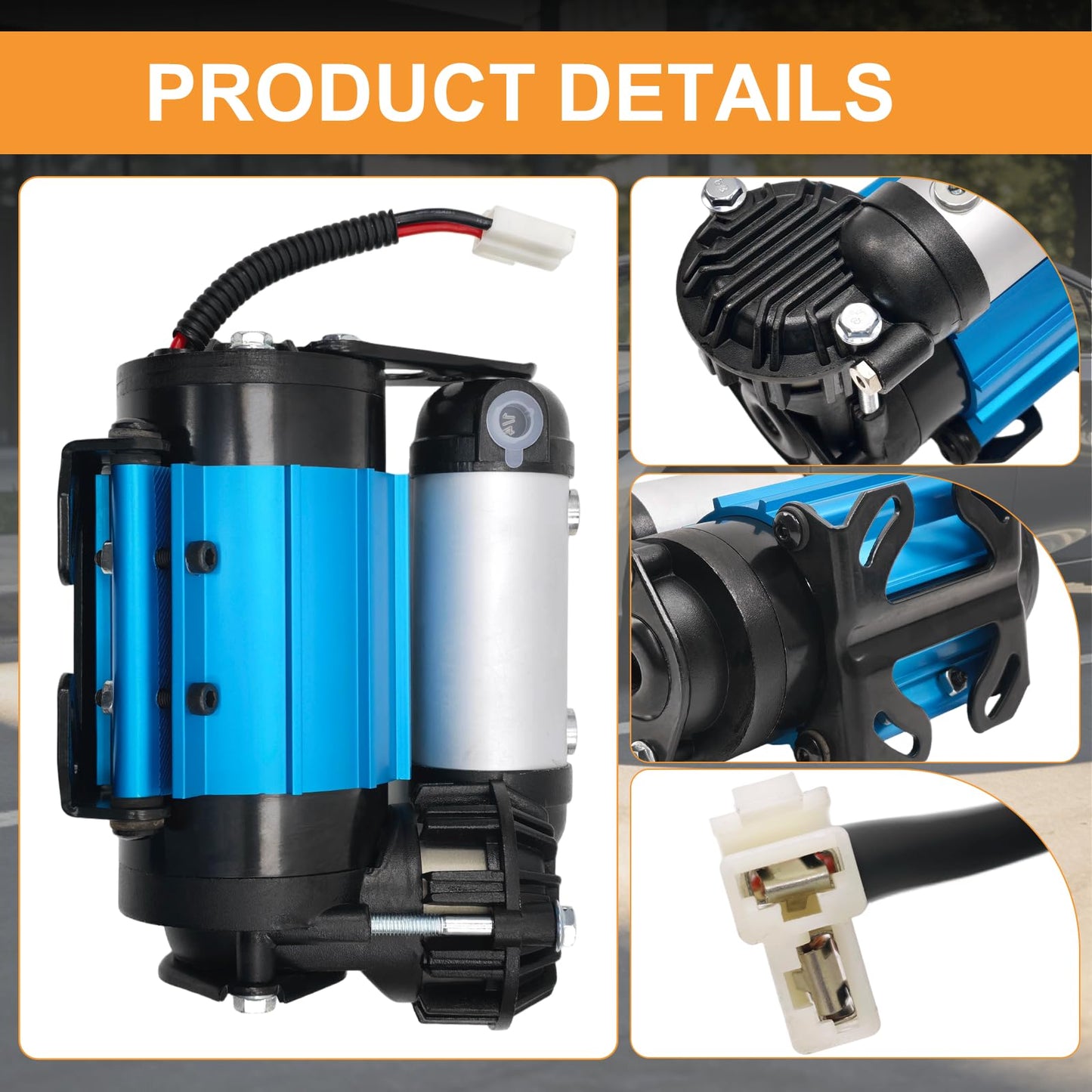 APFAITH High Performance 12V Air Compressor Replacement For ARB CKMA12 On-Board Air Compressor For Tire Inflation Air Locker activation etc 12V Single Motor Air Compressor CKMA12 Air Compressor