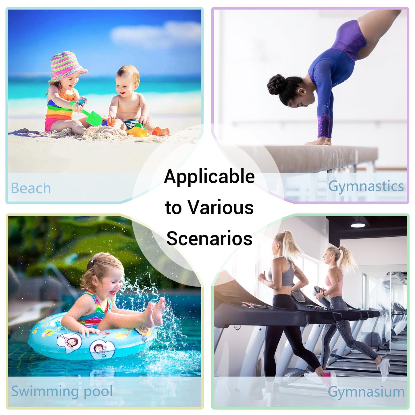GAIIIIYOU Grip Bags for Gymnasts Plant Flowers Small Drawstring Gym Storage Pouch for Gymnasts