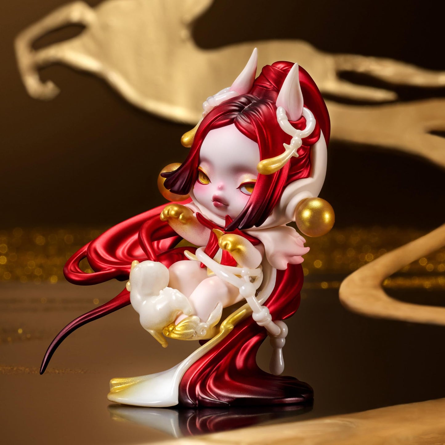 POP MART SKULLPANDA Celestial Horse Figure, 3.94 inches Height, Toys for Modern Home Decor, Collectible Toy Set for Desk Accessories