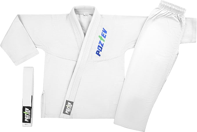Kids Brazilian Jiu Jitsu Gi For Kids BJJ Gi Youth Grappling Kimonos Preshrunk Lightweight Martial Arts Uniform
