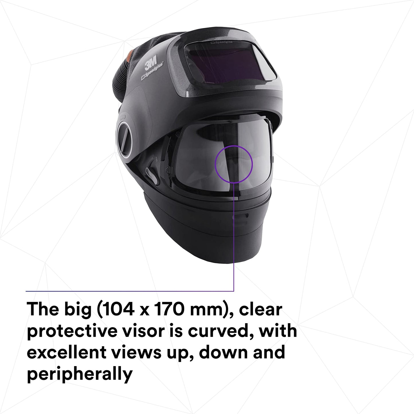 3M Speedglas Welding Helmet G5-01 and Adflo High-Altitude PAPR Assembly, No ADF, Heavy Duty with Flip Up Visor, Compact Design with Adjustable Head Suspension, Grinding and Metal Repair, 46-1101-00