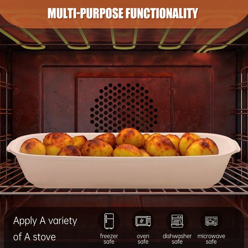 EZFXHD WTER Ceramic Loaf Pans for Baking Bread,Unglazed Stoneware Bakeware for Baking Homemade Loaves, Square Bread Baker with Lid for Oven,Easy to Clean