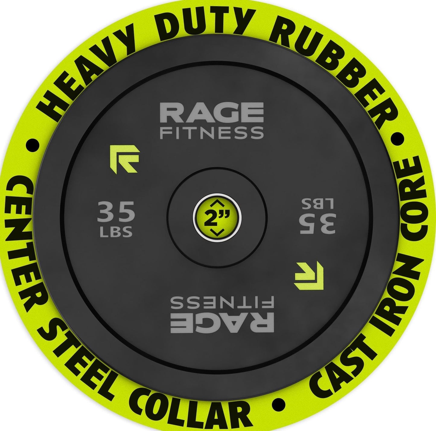 Olympic Bumper Plates, Rubber Formula With Steel Insert (10lb, 15lb, 25lb, 35lb, 45lb - SOLD INDIVIDUALLY), Olympic Weight Plates for Strength Training, Bench Press, Squats, Powerlifting