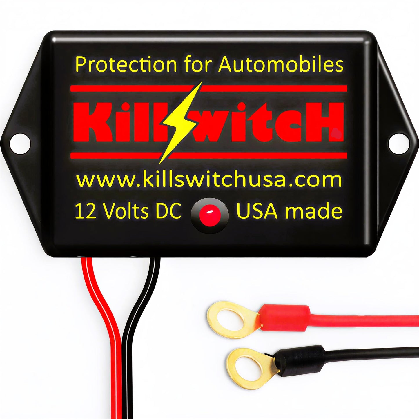 Killswitch EMP Shield for Vehicles (12V DC) – Military-Grade Lightning, CME & Solar Flare Protection – Easy 2-Wire Install for Cars, Trucks, Boats & Motorcycles – Made in USA (Tested & Certified)