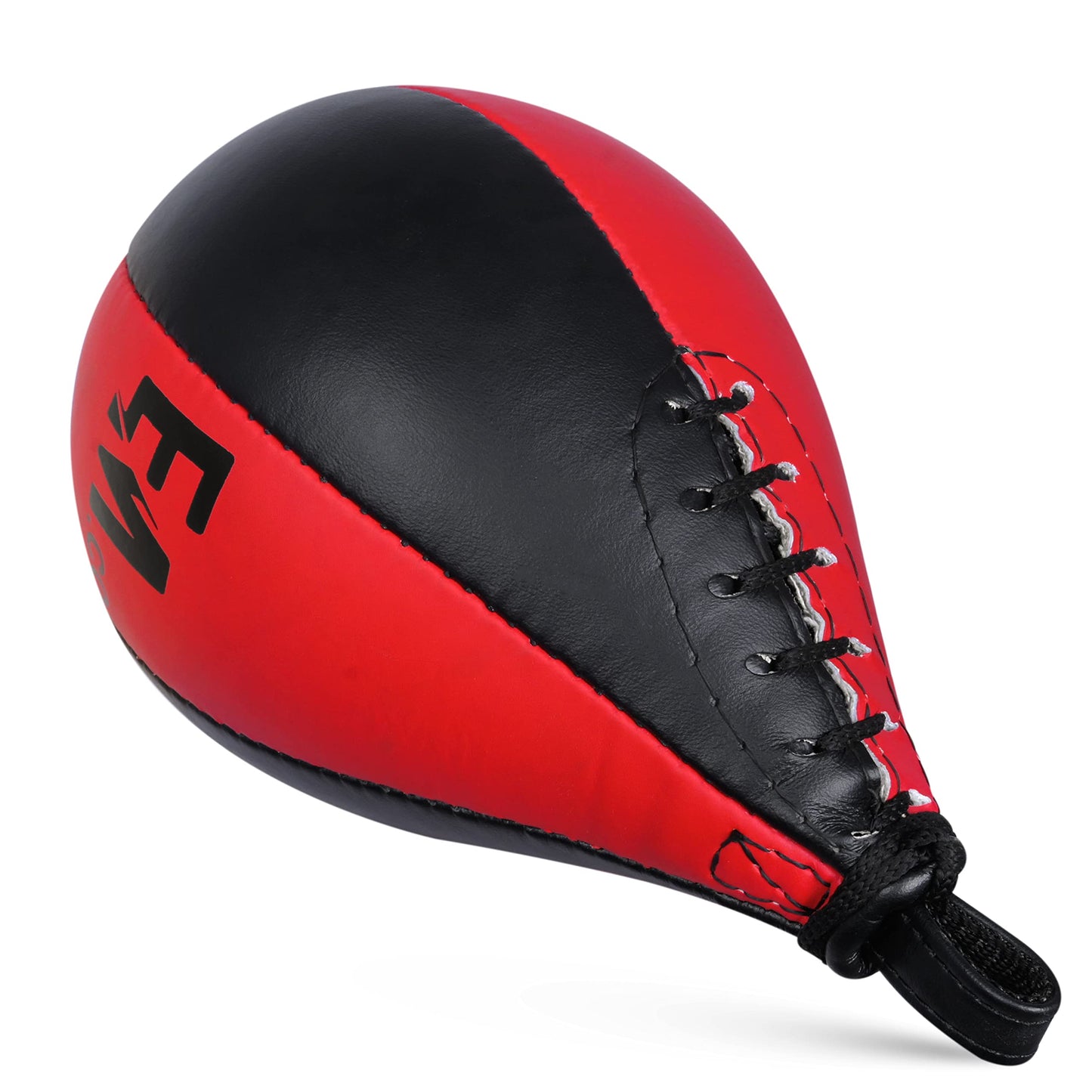 Boxing Speed Bag - Speed Punching Bag with Heavy Duty Swivel, Durable Leather Boxing Bags Ideal for Reflex Training, Speed Ball with Hanger for Fitness and MMA,Boxing Equipment for Kids Adults