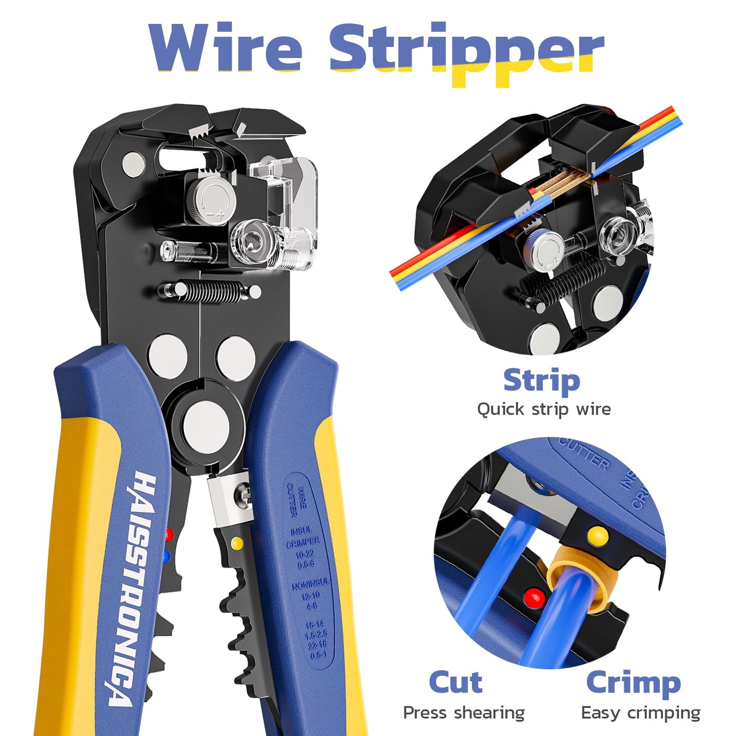 haisstronica 520PCS Connectors + 400PCS Connectors + Wire Stripper and Crimping Tool + Heat Gun