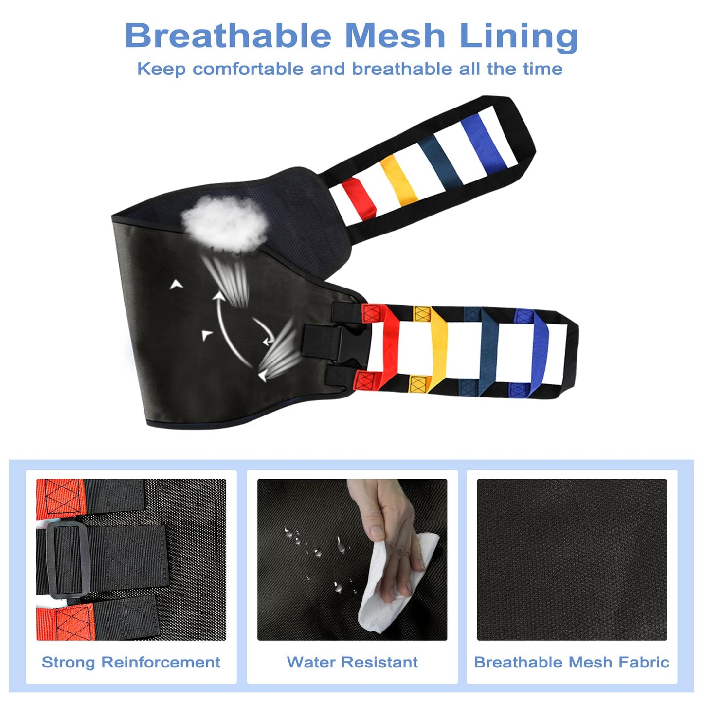 Transfer Sling, Transfer Belt for Elderly, Gait Belts for Seniors, Heavy Duty Patient Lift Belt, Mobility Standing and Lifting Aid for Disabled, Elderly, Injured- Safely Move from Bed and Wheelchair