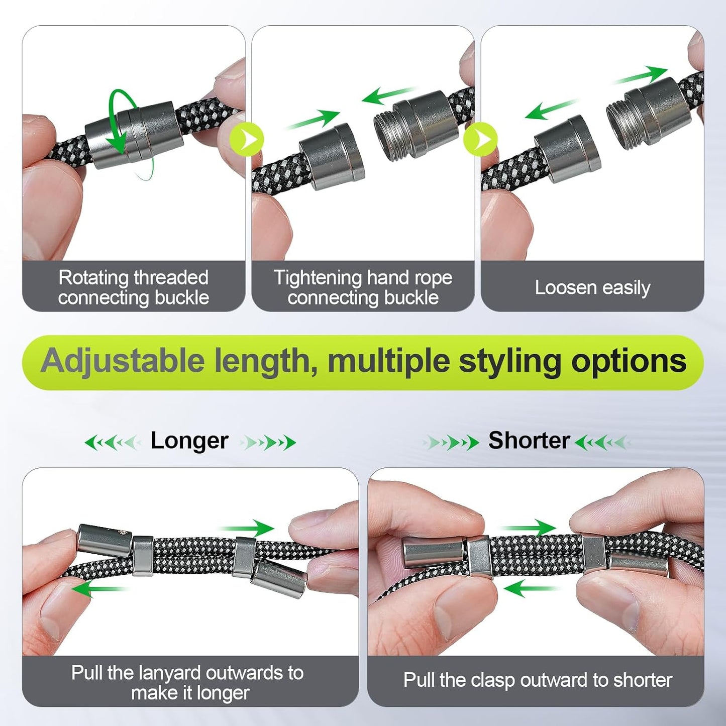 3 1 Phone Lanyard & Phone Wrist Strap, in Adjustable Anti Theft Phone Strap for Cell Phone Lanyard, Convertible
