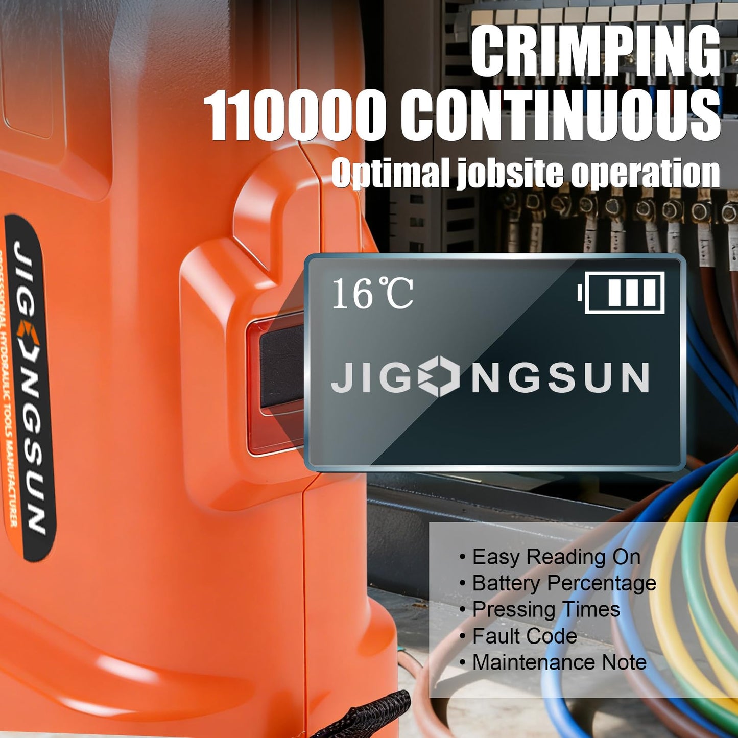 Pro Press Tool with 1/2", 3/4", 1"Pro Press Copper Crimper Tool with 12-Ton Hydraulic Power, Apply US Standard Copper Pipe or Stainless Steel Tube, Suitable for Plumber