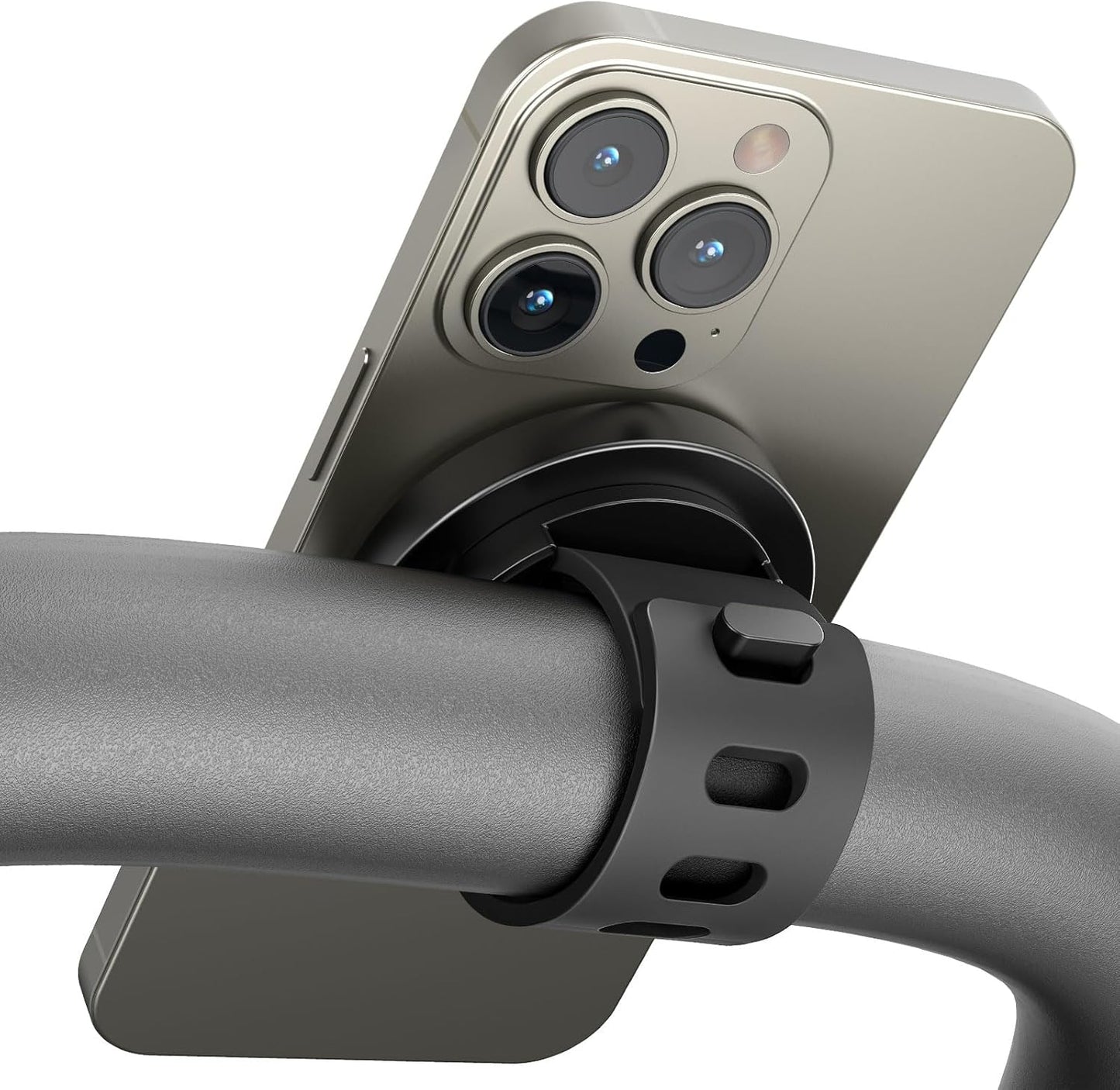 A2C 17 N54 Stroller Phone Holder Compatible with MagSafe - Peloton Phone Mount with Strong Magnets Adjustable Silicone
