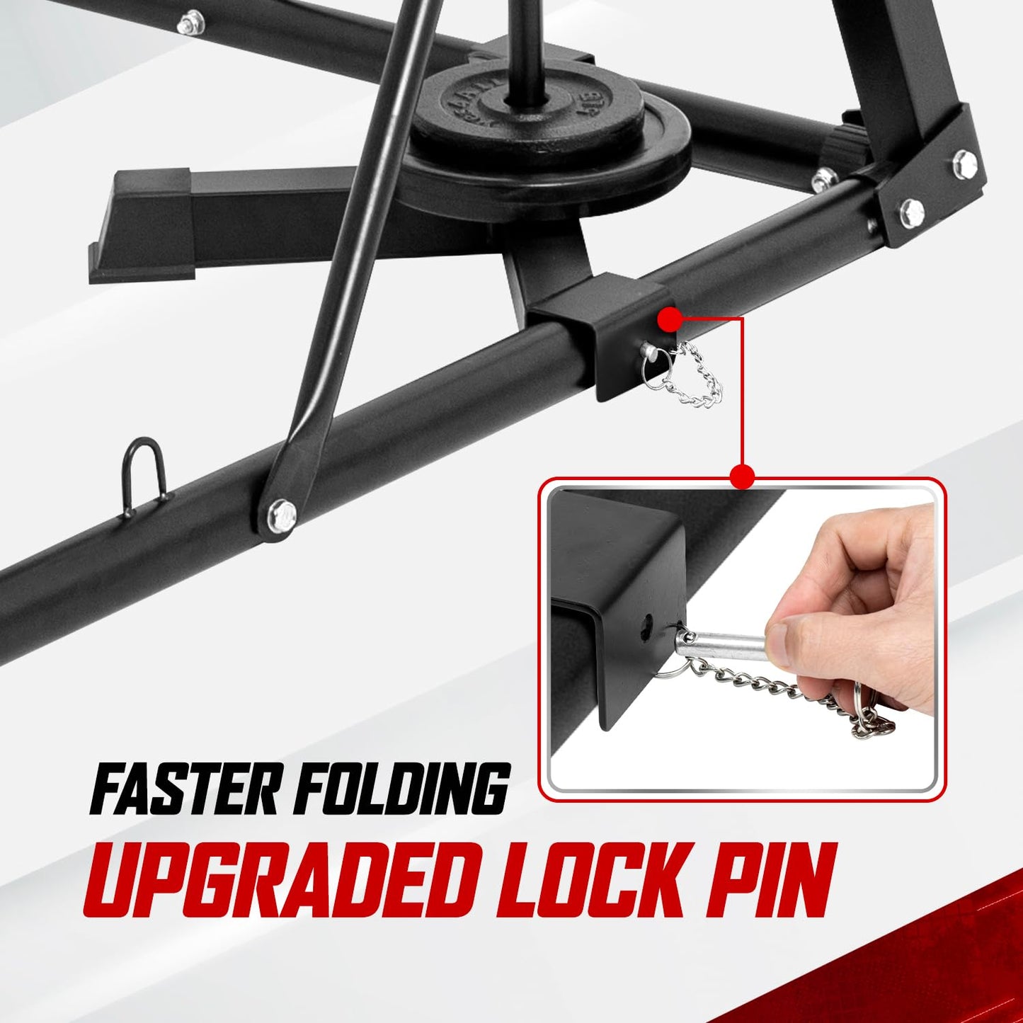 Yes4All Punching Bag Hanger, Stainless Steel Swivel Chain with 4 Snap Hooks for Heavy Bag, Gym Swing, Trapeze, and Hammock, Metal