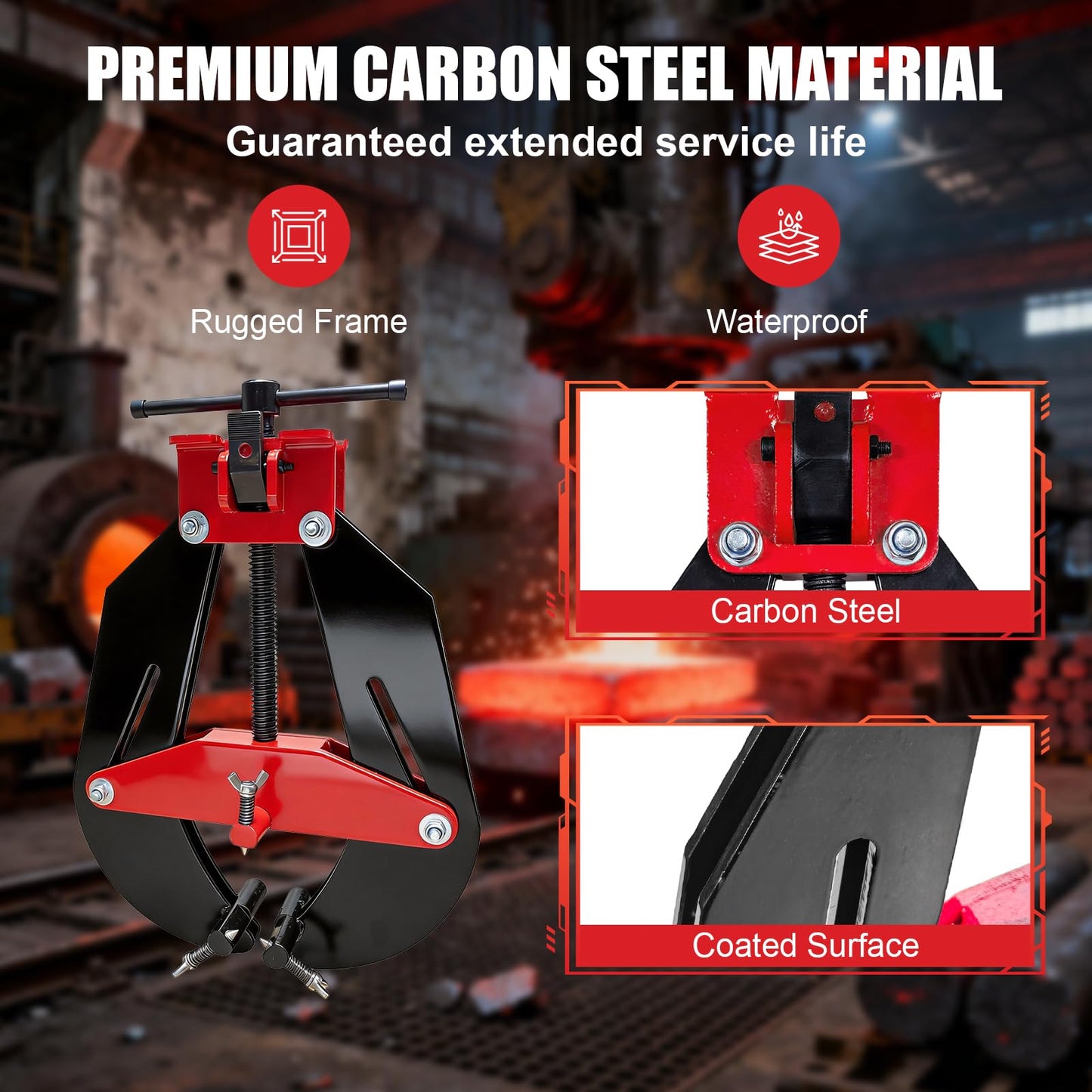 Alwalkee 4" to 11" Heavy Duty Pipe Alignment Clamp, Professional Welding Clamp with Quick Release