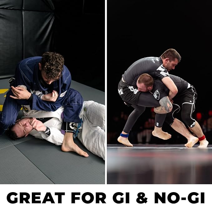 Gold BJJ Jiu Jitsu Spats - Base Layer for Gi and No-Gi Grappling - Martial Arts Pants