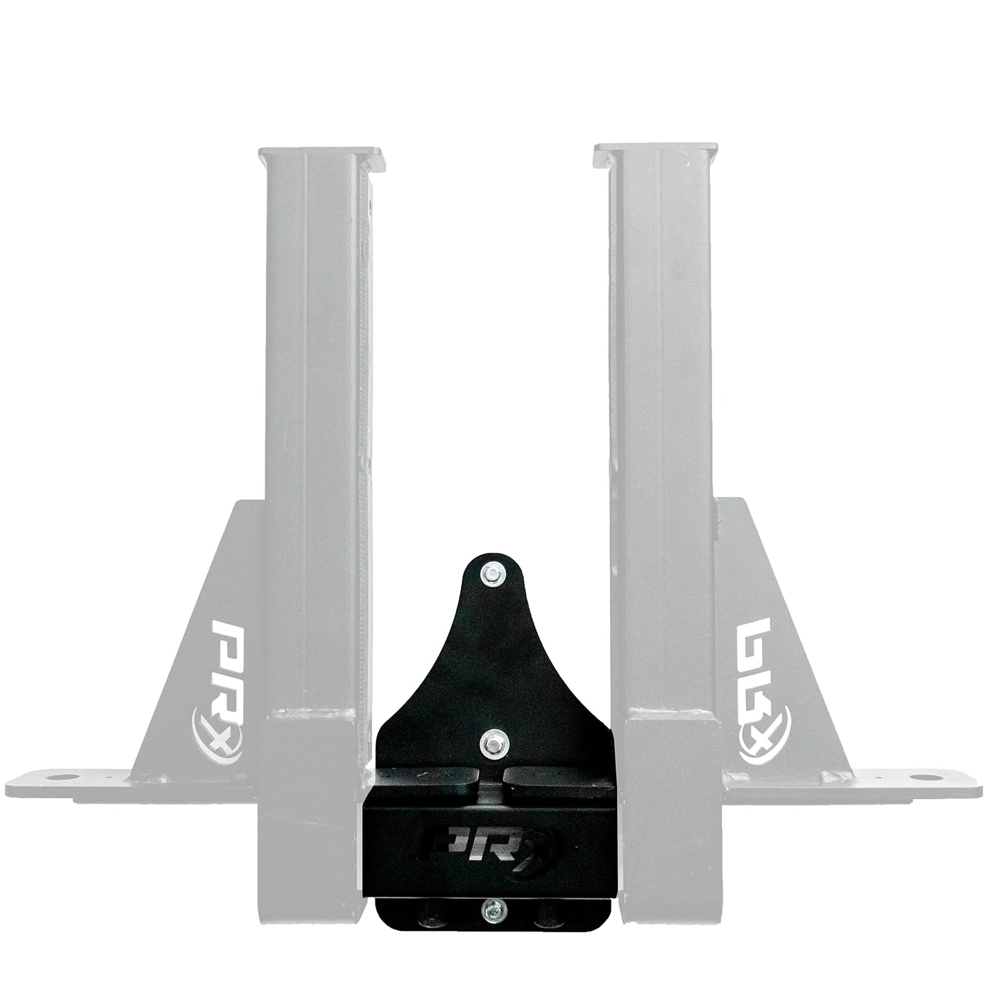 PRx Performance Wall Mounted Spotter Arm Storage - Fits 5/8" & 1" Holes - Steel Weight Catches for 2x3 & 3x3 Squat Rack - Space-Saving Home Garage Gym Equipment - Accessories for Men - USA Made- Black