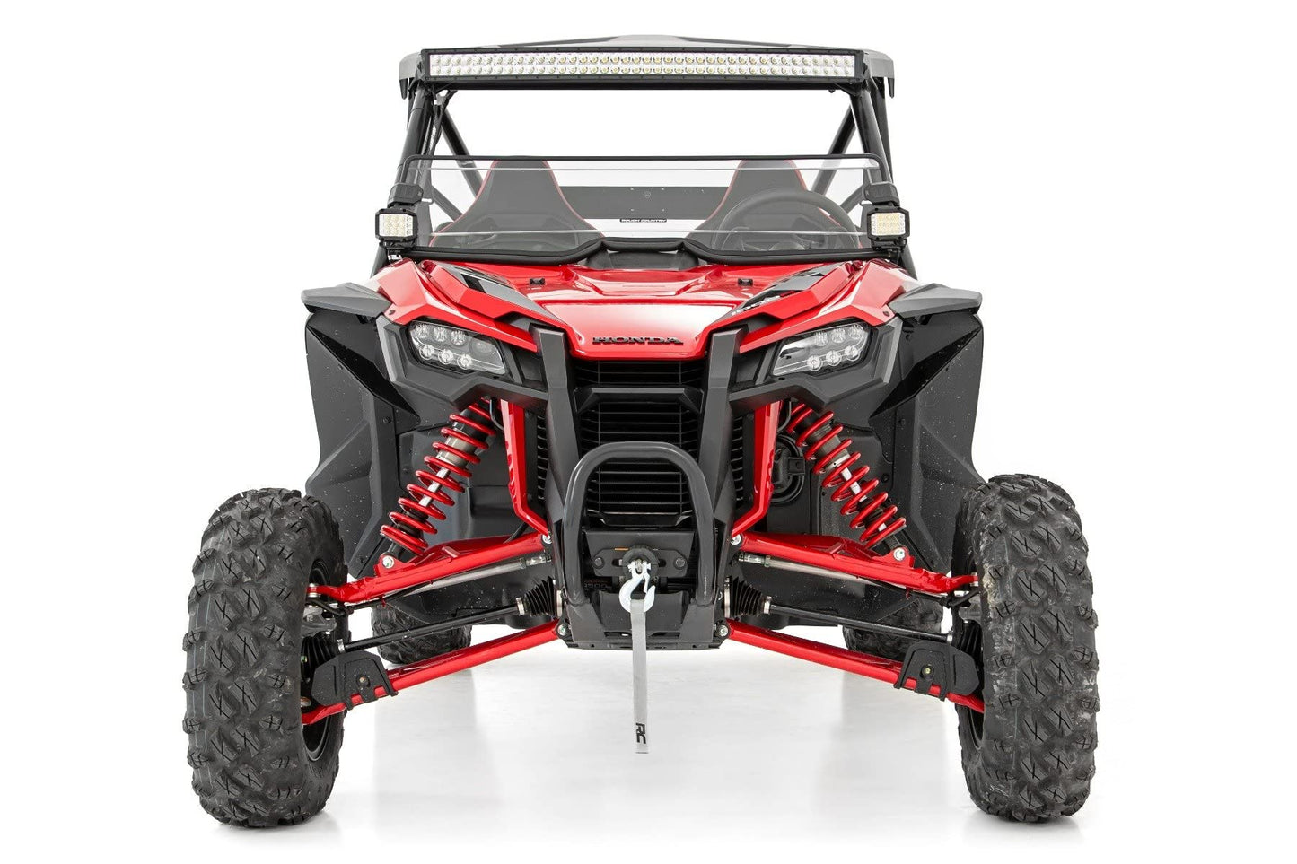 Rough Country 4,500 LB Winch Mount Kit for Honda Talon - Bolt-On Plate with RS4500S UTV Winch & Synthetic Rope