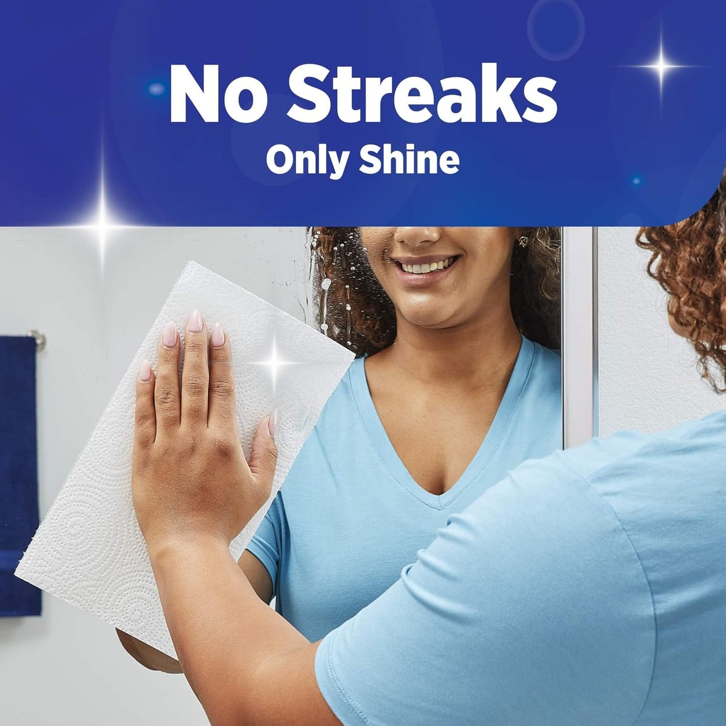 Sparkle Tear-A-Square Paper Towels - Strong 2-Ply Kitchen Towels | 3 Triple Rolls = 9 Regular Rolls