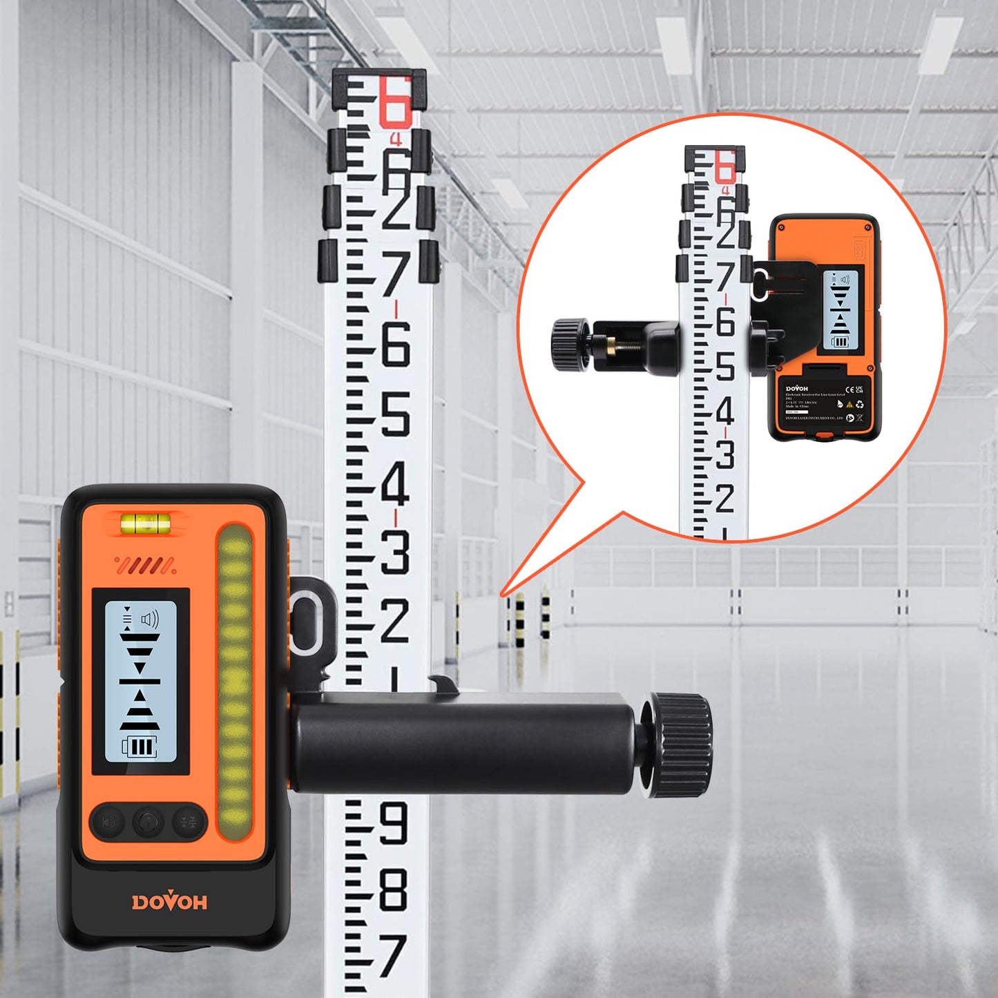 DOVOH K4 4D Laser Level with Receiver and Tripod, Class Ⅱ
