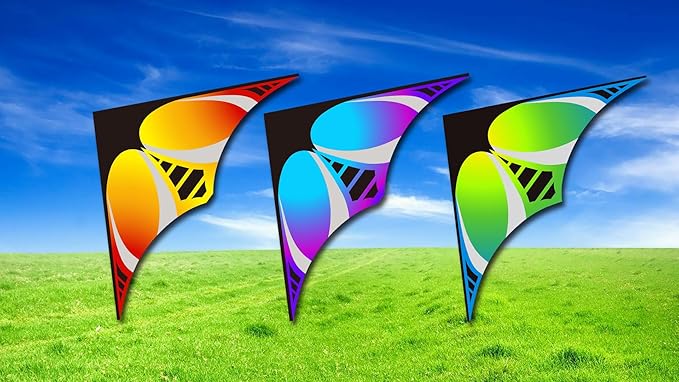 HONBO Delta Kite for Kids Easy to Fly,Large Kite for Adults, Colorful Kite for Children Ages 4-10