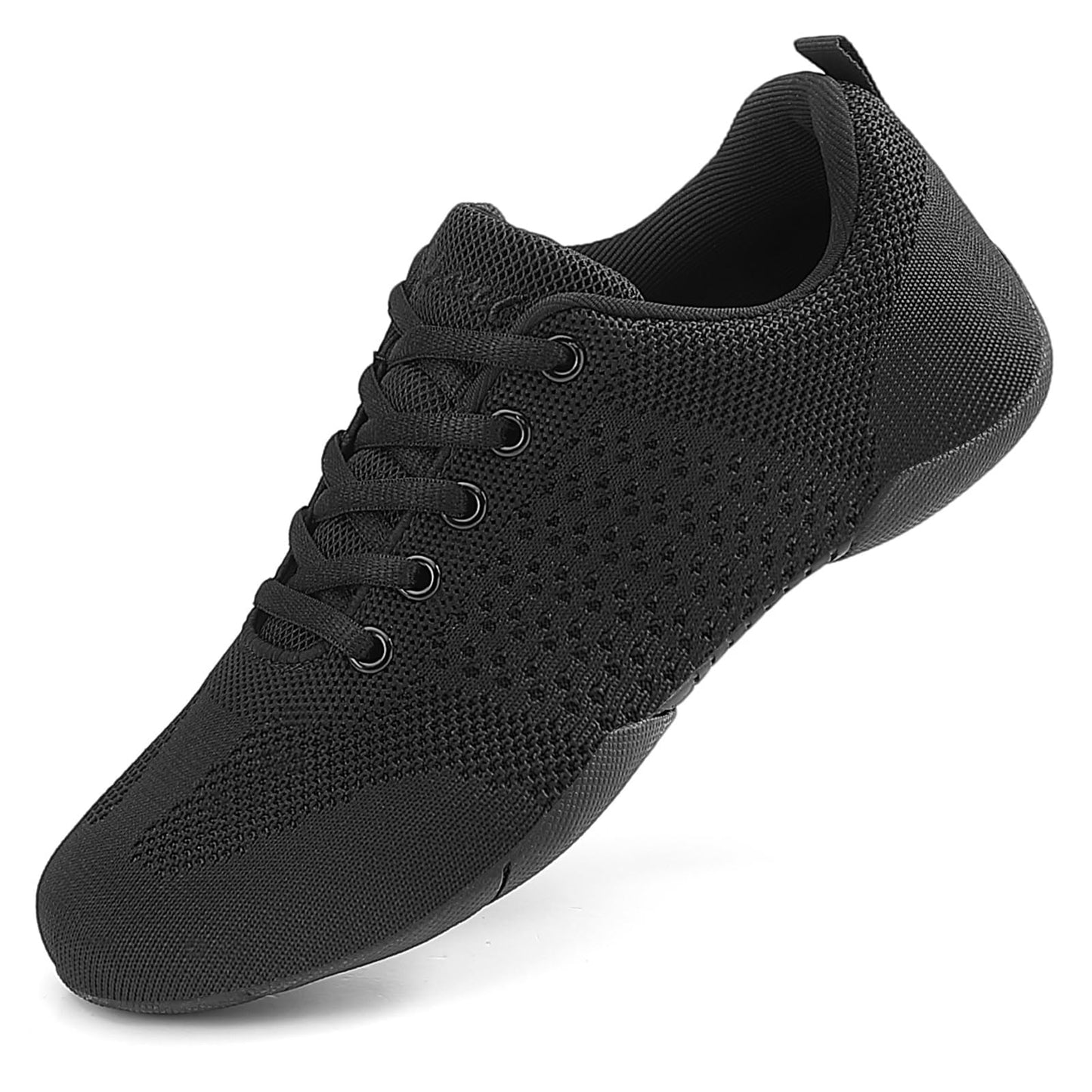 CheeryEase Girls Cheer Shoes Youth Black Cheerleading Shoes Lightweight Breathable Cheer Competition Athletic Training Dance Sneakers Size Little Kid 13