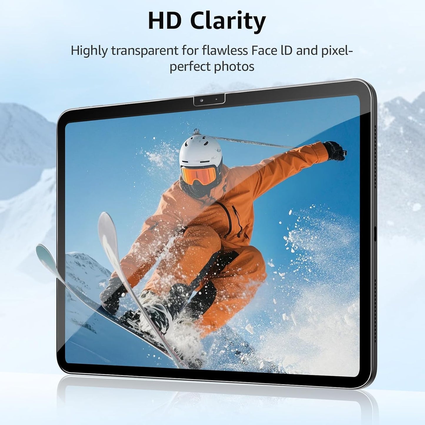 Vipsent 2-Pack 11th A16 11-in. /10th 10.9-in. (2025/2022) 9H+ Glass Screen Protector for iPad Generation Military
