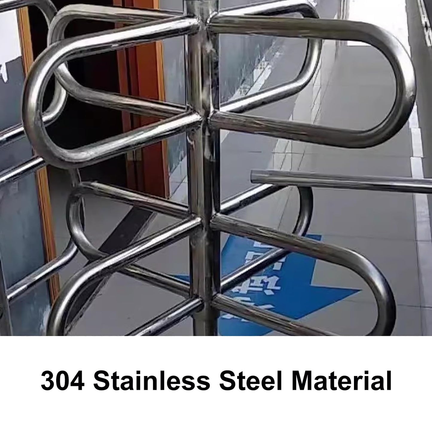 Manual Swing Gate, One-Way Push-in Rotating Barrier for Entrance Control in Supermarkets and Factories