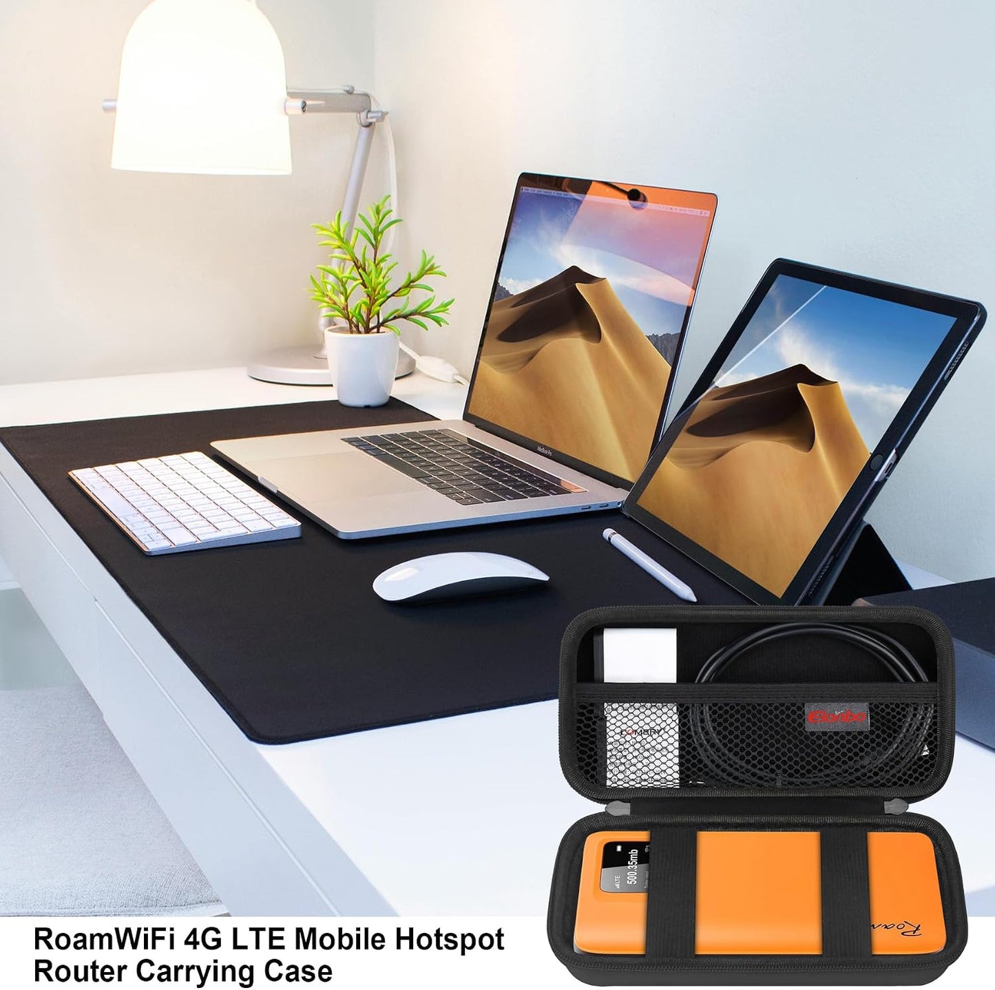 Elonbo 4G R10 Carrying Case for RoamWiFi LTE Mobile Hotspot Router, Router Travel Bag Worldwide Portable WiFi Storage