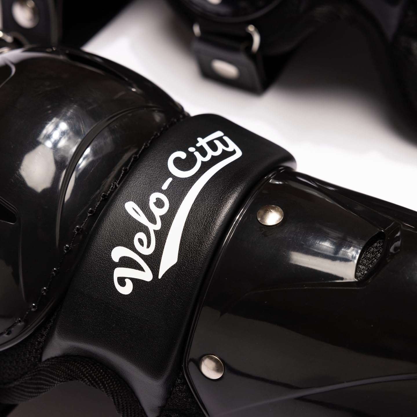 VELO-CITY Elastifast Catcher's Leg Guards (12")- Youth Baseball 7-12