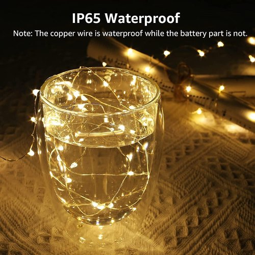 Lighting EVER Fairy Lights - 20 LED Battery Operated Mini String Lights for Crafts & Decor | 8 Pack