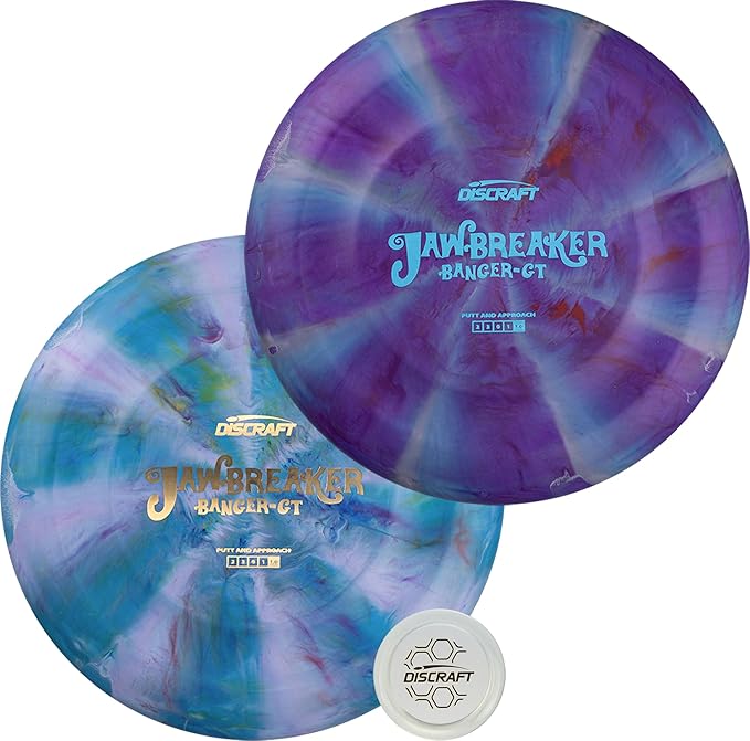 Discraft Jawbreaker Banger GT 2-Pack | Premium Putter Set in Updated Jawbreaker Plastic - Varied Colors & Foils - 173-174g