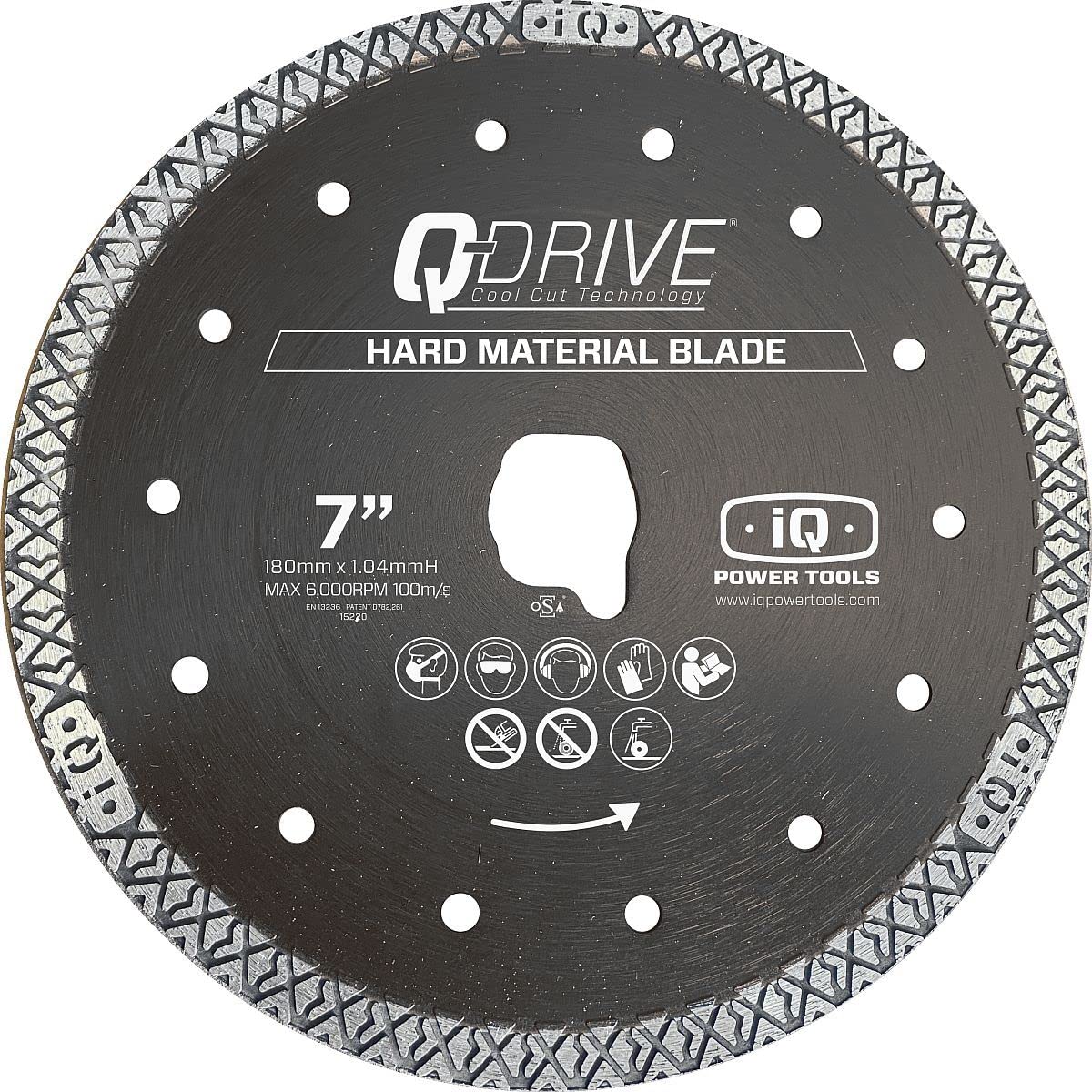 iQ228CYCLONE 7inch Q-Drive Hard Material Blade