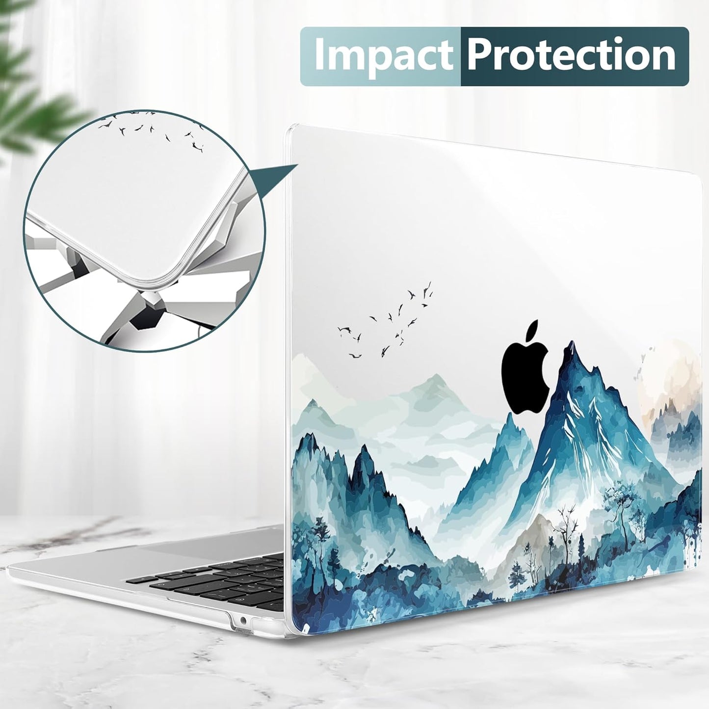DONGKE M5 15 inch 2026 2025-2023 A3448 A3241 A3114 A2941 M4 M3 M2 Compatible with MacBook Air Case Liquid Retina