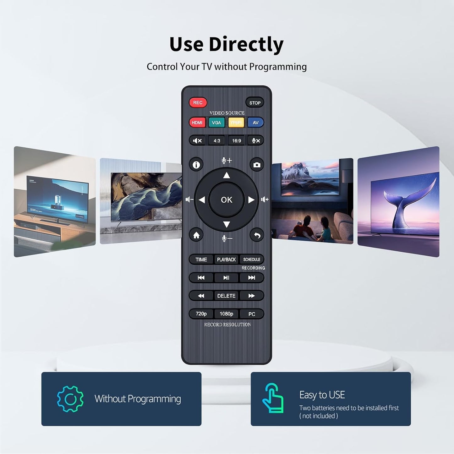 Snrigw CA-998P Replacement Remote Control for ClonerAlliance Box Pro Video Recorder Model