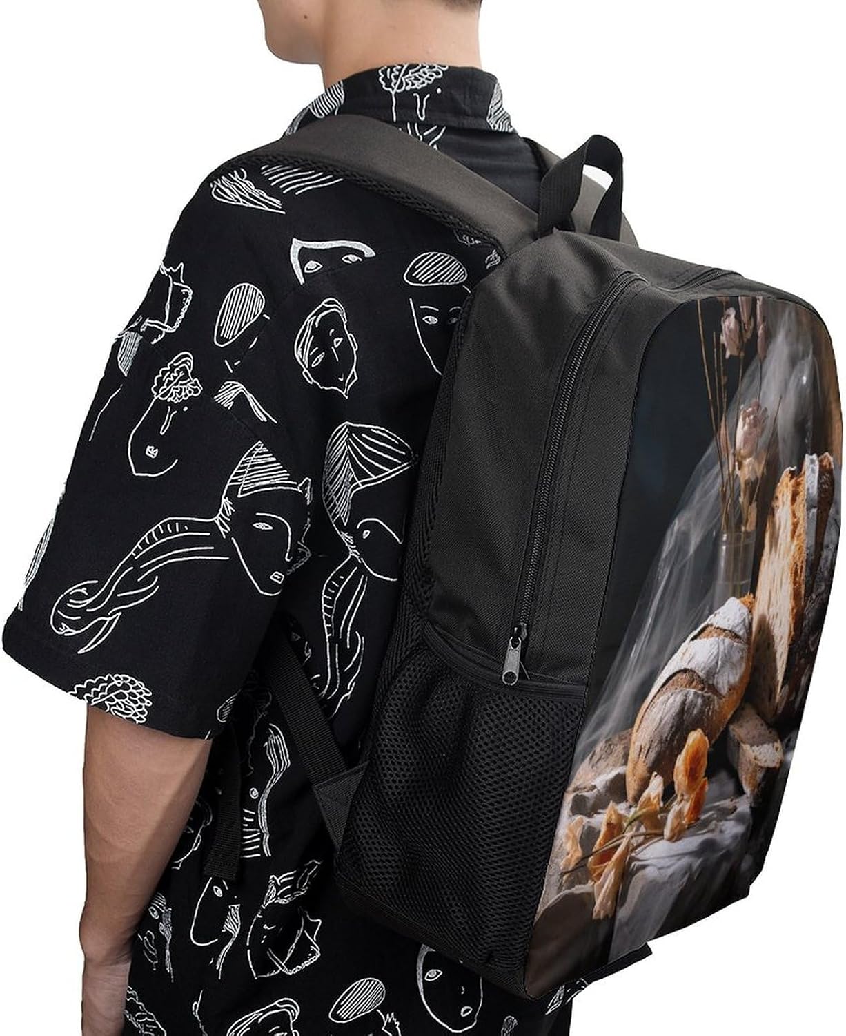 AJmores Backpack Backpack Backpack Backpack Bread in Bakery Printed Bulk Laptop Lightweight Travel