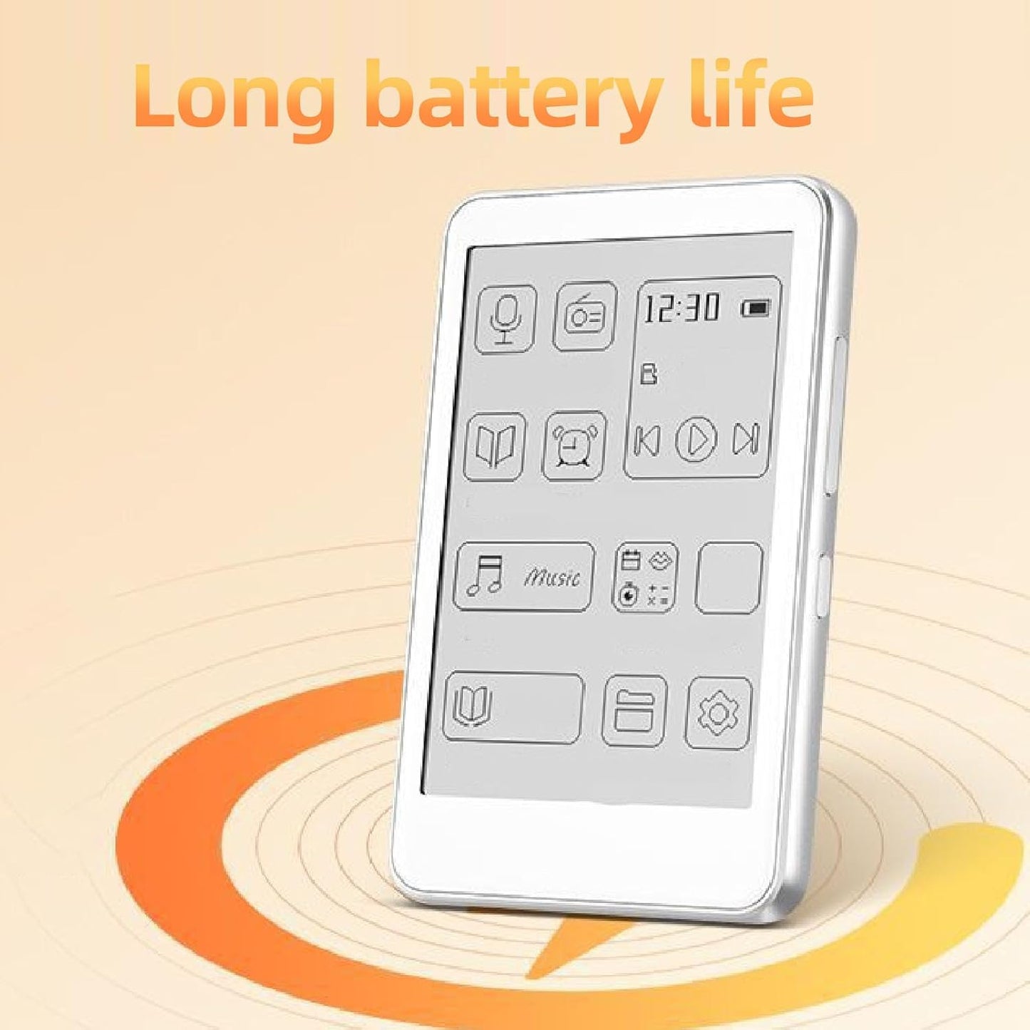 FOSA 2.7 Inch MP3 5.0 Player, Bluetooth HiFi Music Player with Eye Protect Screen, USB C Charging, Portable E Book