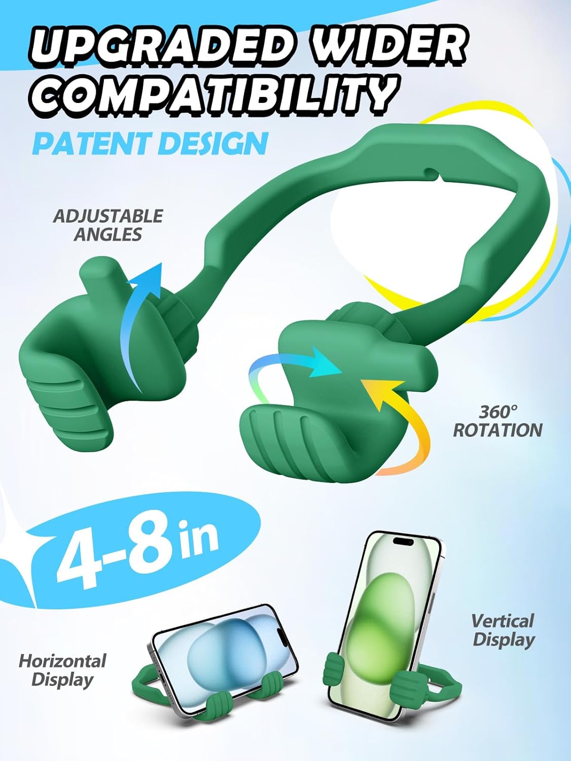 CALDEVER Gifts for Teens Boys Girls Cell Phone Holder: Mens Gifts for Women Adults Thumbs Up Phone Stand Gifts for Kids