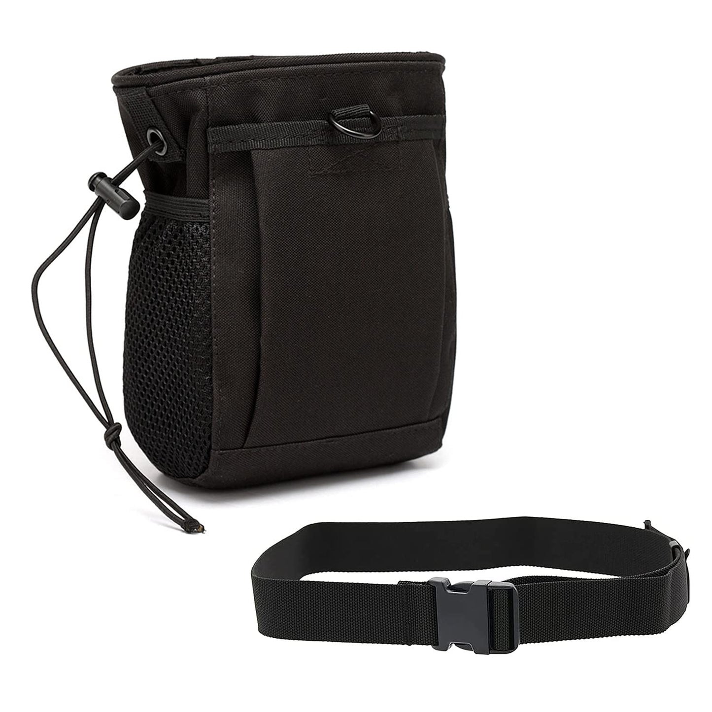 Rock Climbing Chalk Bag, goldhik Bouldering Chalk Bags with Quick-Clip Belt and 3 Pockets, Great Equipment for Rock Climbing, Gym Training, Gymnastics, Weightlifting