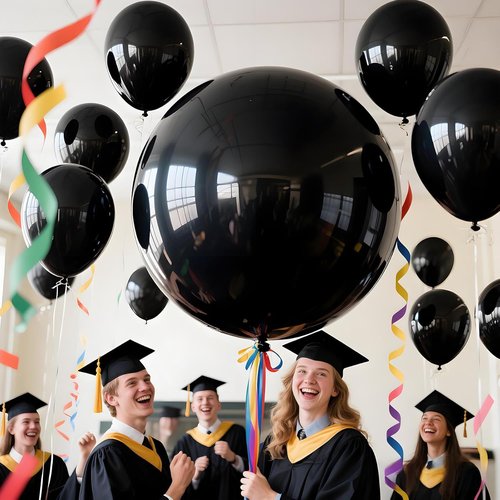 LEEZZIZZ 36-Inch Giant Balloons - 9 Pcs Jumbo Latex Balloons for Kids' Party & Wedding Decorations