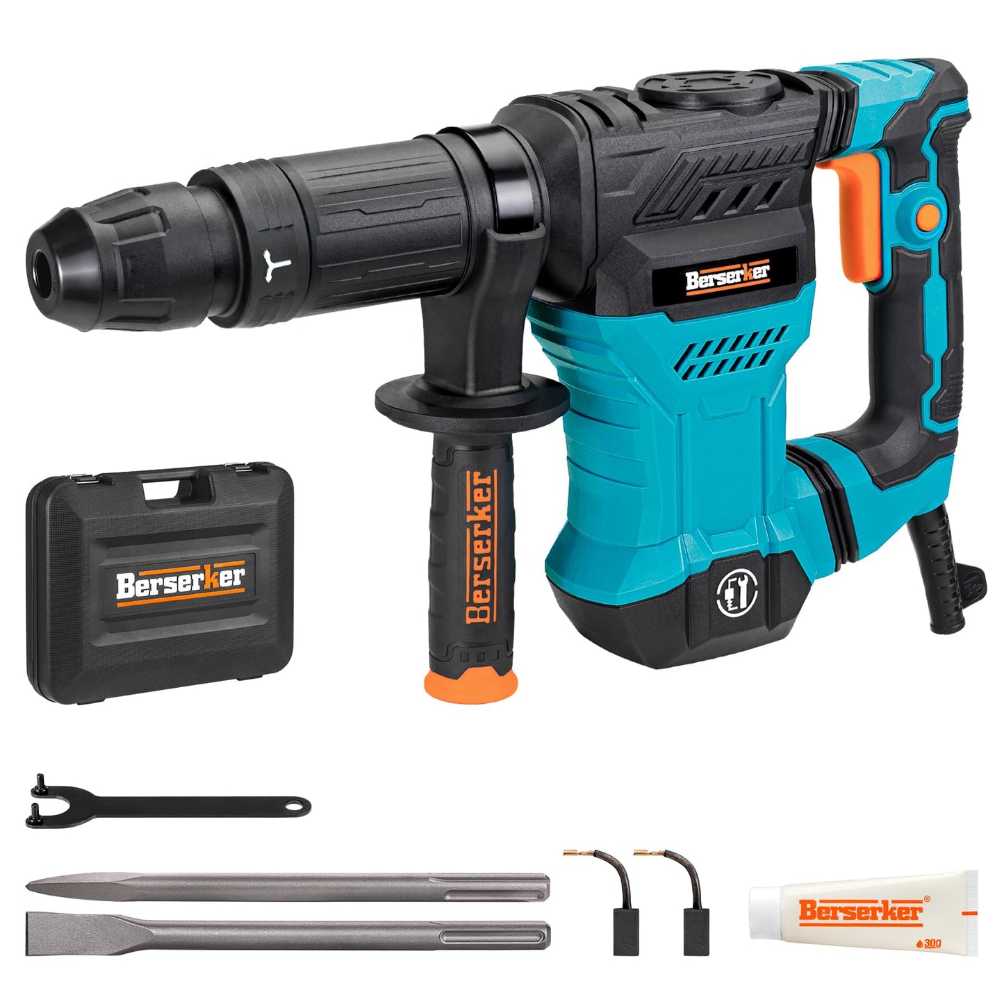 Berserker 1-1/8" SDS-Plus Rotary Hammer Drill & 12 lb. SDS-Max Demolition Jack Hammer