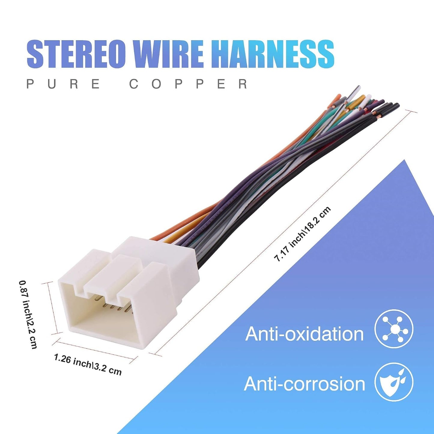 1998-2009 RDBS Car Radio Wire Harness to Install an Aftermarket Stereo Receiver Fit for Ford Vehicles