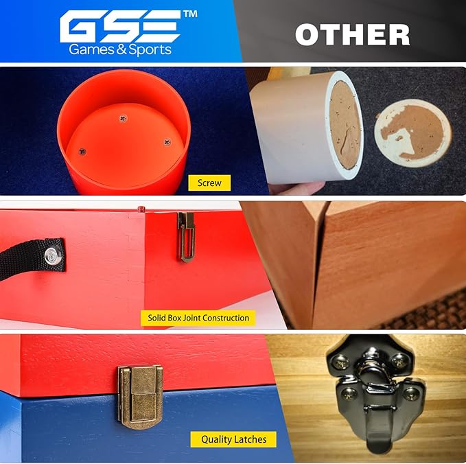 GSE Games & Sports Expert Premium Wood Washer Toss Game Set with 8 Washers with Bottle Opener for Adults and Family. Portable Lawn Game for Beach, Backyard, Pitching, Tailgating, Camping