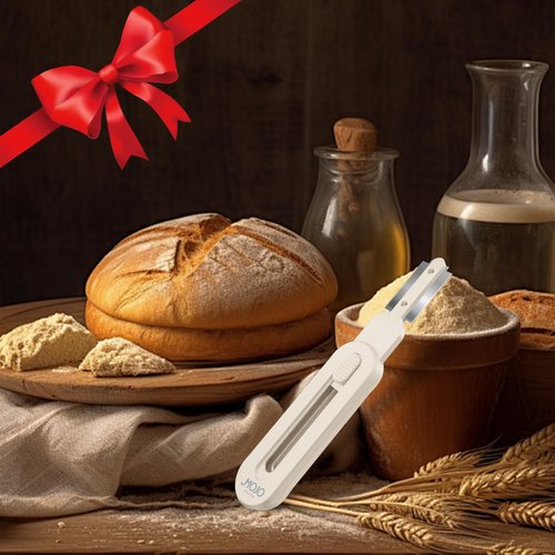 MOJOHAND Bread lame for Dough, Magnetic & Reusable Bread Lame Dough Scoring Tool, Anti-Slip Handle with Long Retractable Razor blades, Sourdough Scoring tool for Bread Making(Off-white)