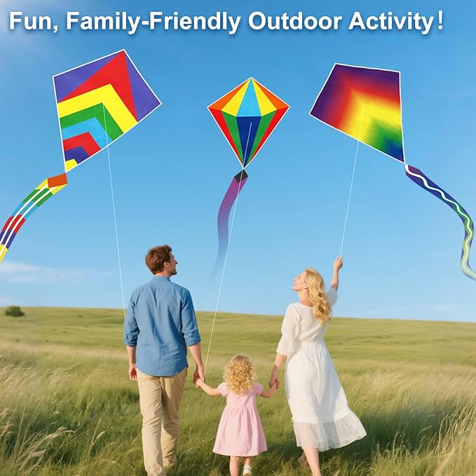 Easy to Fly Kites for Kids Ages 4-8 8-12 & Adults, Beach Flying Toys Butterfly Kite with Handle and Kites String, Great for Outdoor Activities & Family Trip Easter Gifts