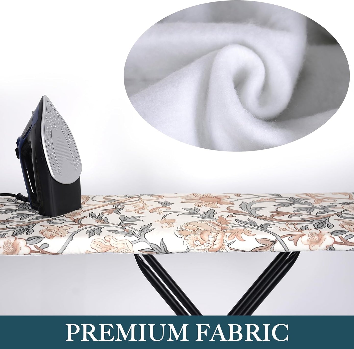 Veiox Thick Padded Ironing Board Cover - Extra Soft Heatproof Surface with Reflective Technology | Fits Standard Sizes (15" x 54")
