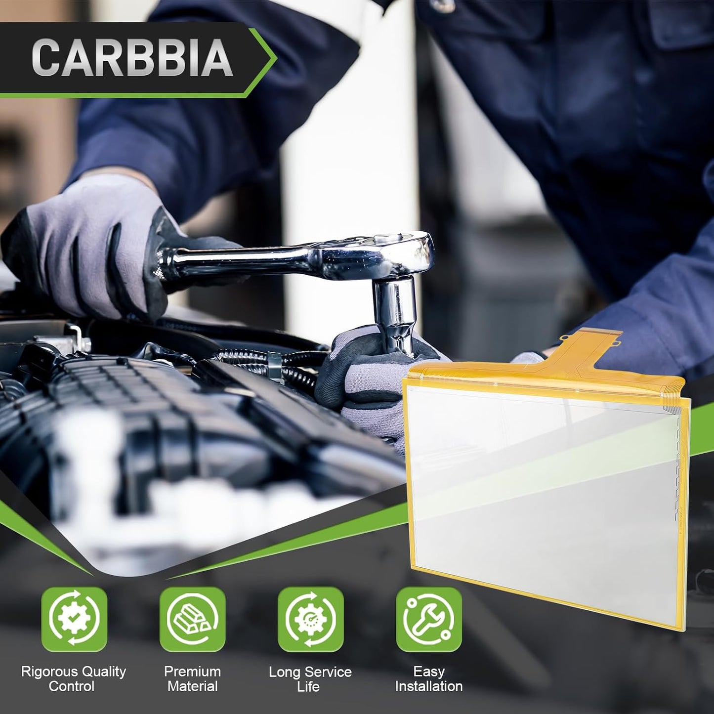 CARBBIA DJ080PA-01A 8" 55 DJ080PA-01G Touch Screen Glass Digitizer Pin Touch Screen Compatible with Chevrolet