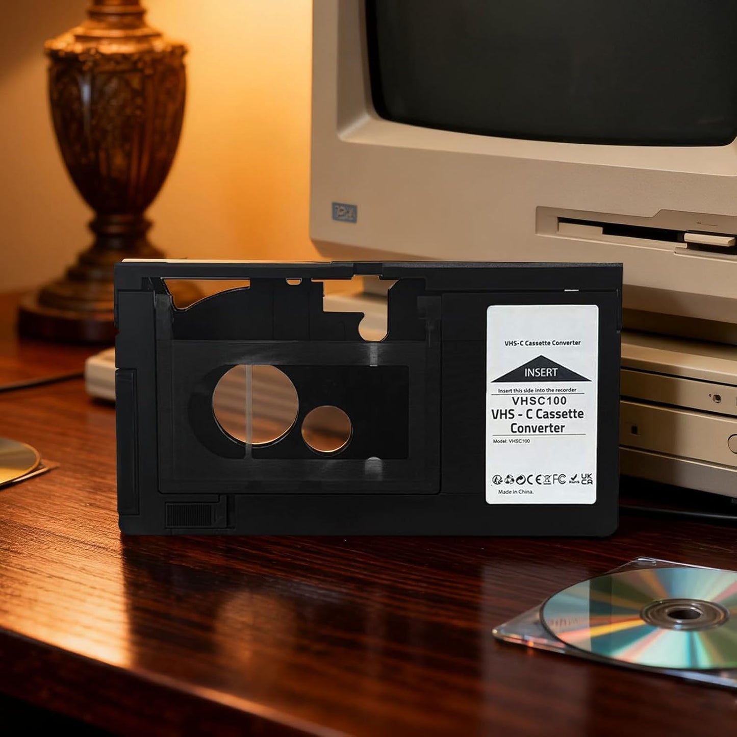 BECBOLDF Cassette Cassette VHS-C Tape Adapter for Camcorders Motorized Ideal for VCR Player, Video Player and VHS