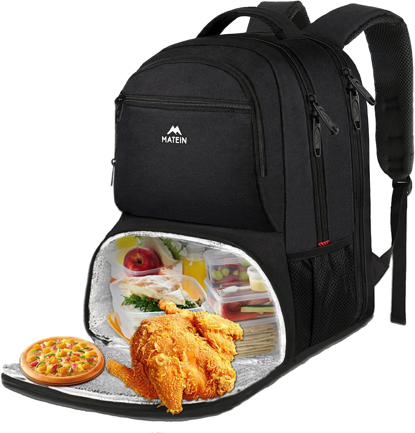Backpack 18 Inch Backpack pack MATEIN Lunch for Men, Large Insulated Cooler with Lunch Compartment, Water Resistant