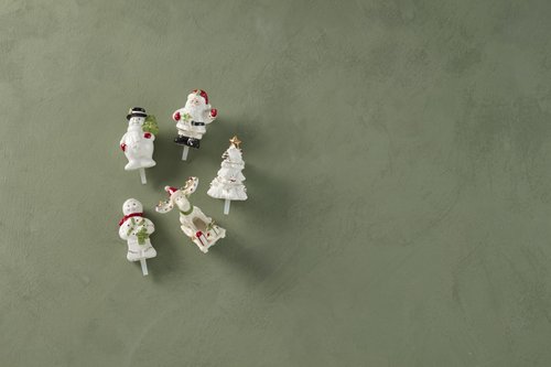 Lenox 894245 Profile Santa Popper, White, Christmas & Holiday Hosting